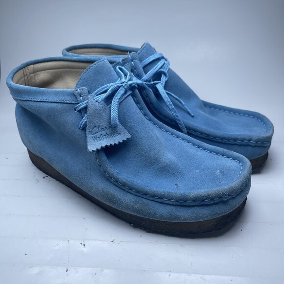 Clarks Other - Clarks Originals Wallabee Men Moccasin 11M Bright Blue Suede Oxford Shoe Read*